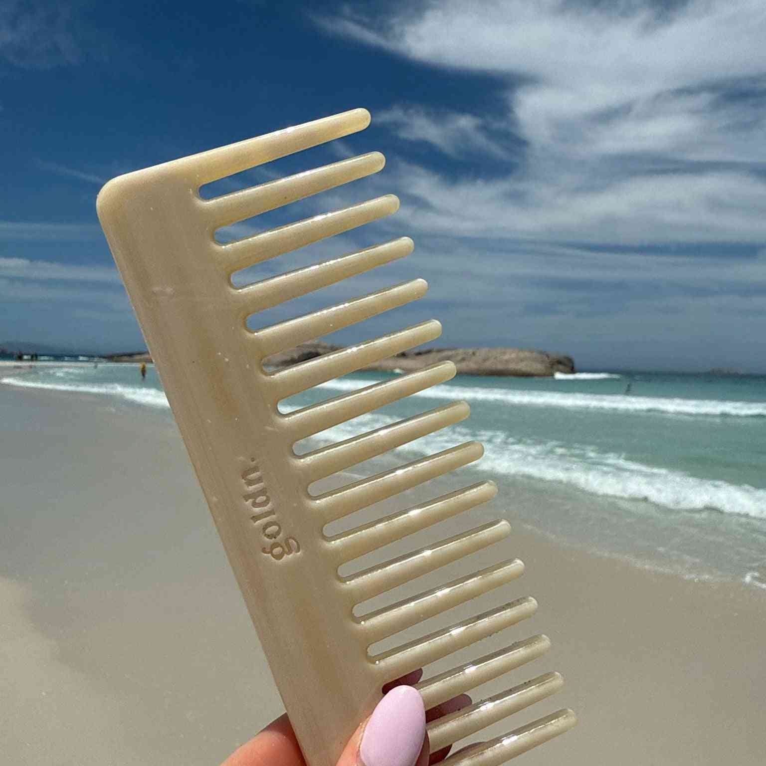 The classic og hair comb in cream tangle free and biodegradable