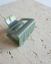 Load image into Gallery viewer, eco friendly acetate mini claw clip in green by  Goldnwares
