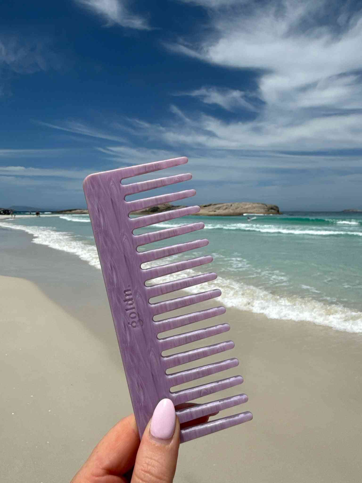 The classic og hair comb in purple tangle free and biodegradable 