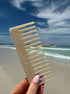 The classic og hair comb in cream tangle free and biodegradable 