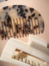 eco friendly acetate arch wide tooth comb in tortoiseshell by Goldn