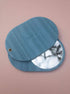 Golden Compact mirror in blue