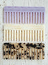 The classic og hair combs in purple, cream and tortoiseshell tangle free and biodegradable 