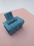Lounge Claw Clip Small in ocean blue swirl finish, featuring rectangular cutout and sturdy hinge for secure hold.